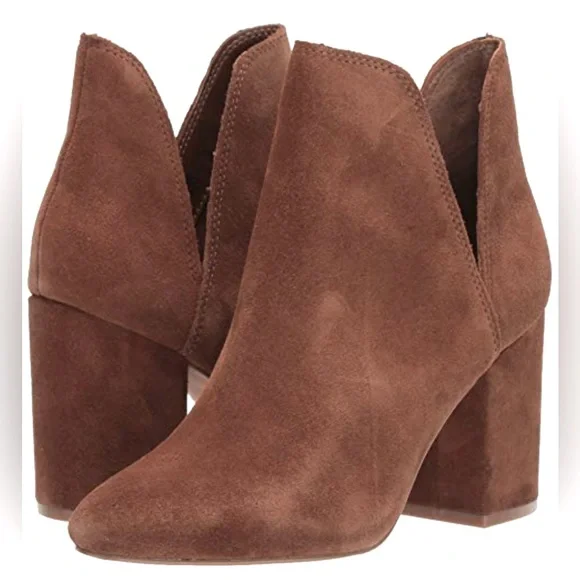 Steve Madden Rookie Bootie Chestnut Suede Boots Size 8 - Picture 2 of 8